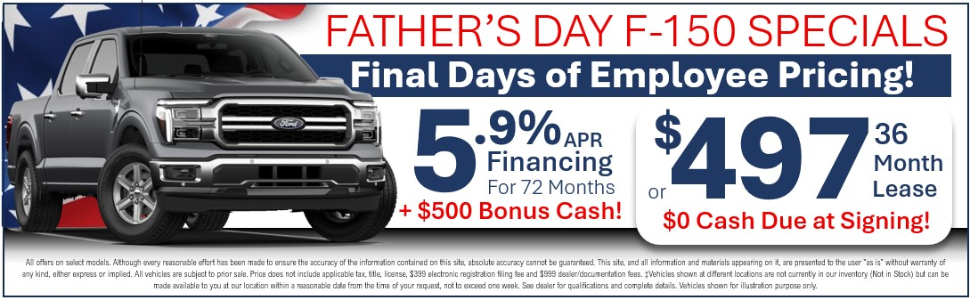 Father's Day F-150 Specials