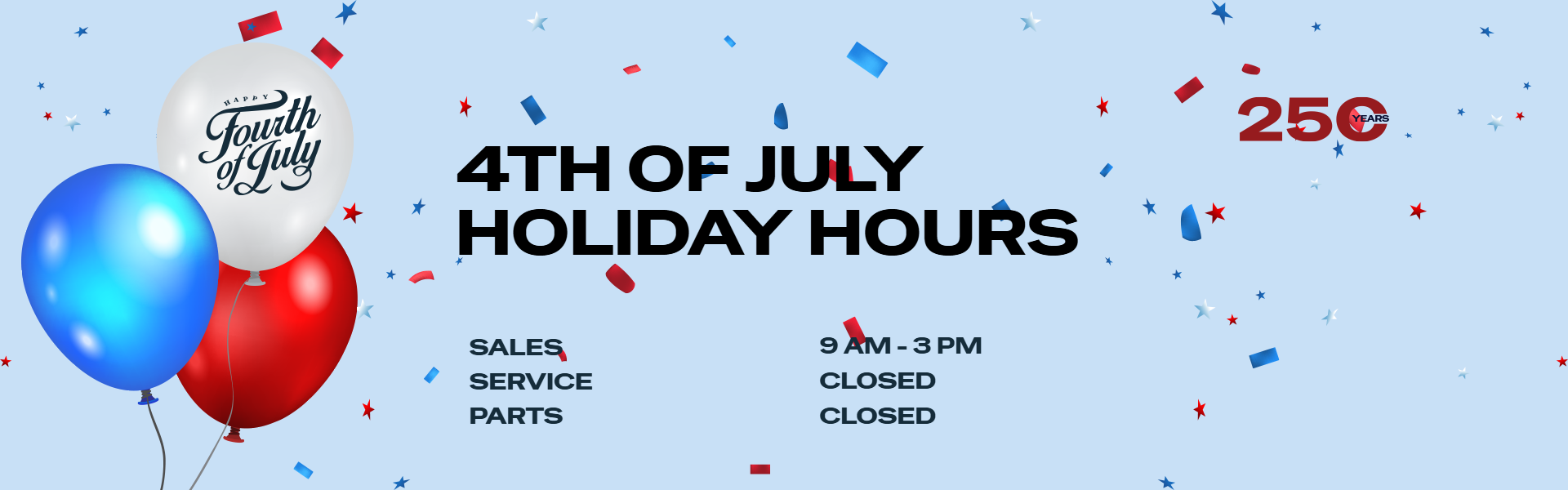 4th of july hours