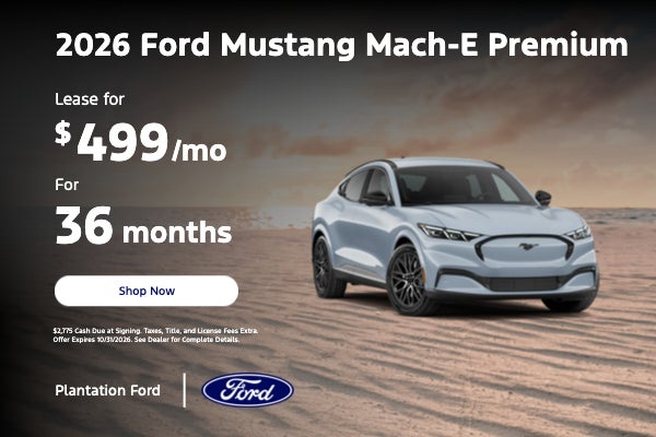 2026 Ford Mustang Mach-E Premium Lease for $499/mo. for 36MO